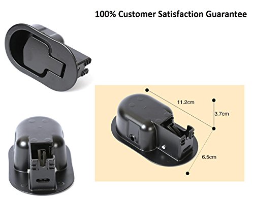 1X Recliner Replacement Parts @ Large Oval Black Solid Aluminum Metal Pull Recliner Handle (Black), Flapper Style, 100% Customer Satisfaction Guarantee #TOP1