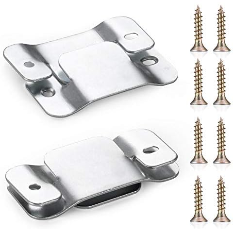 SONGTIY 4PCS Sectional Couch Connectors Furniture Connector, Premium Metal Sofa Interlocking Sofa Connector Bracket with Screws, Suitable for Loveseat Cover