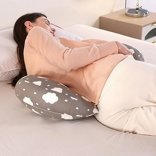GKXLH Pregnancy Pillow, Pregnancy Pillows for Sleeping Support for Back Hips, Legs - Image 4