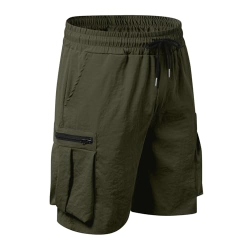 Men's Cargo Pants Slim Fit Workout Jogger Casual Hiking Outdoor Utility Trousers with Zipper Pockets Lightweight2