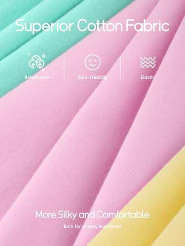 4 Pack Girls Shirts Cotton Short Sleeve Shirts for Girls Kids T-Shirts Tees Summer Tops2