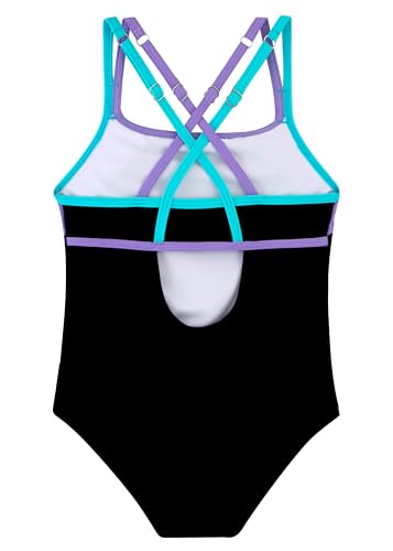 Belovance Girls Swimsuit One Piece Swimwear Adjustable Straps Back Cutout Athletic Sport Kids Tween Bathing Suit 5-14 Years2
