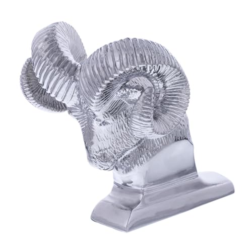 CTW Die-cast Hood Ornament Rams Head Chrome 3 1/2