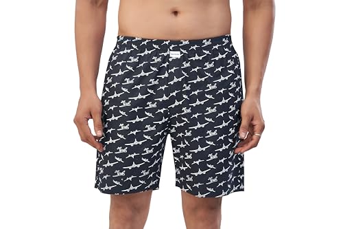 Image of Nermosa Men's 100% Cotton Boxer Shorts - Soft, Breathable, All-Day Comfort (Pack of 3)
