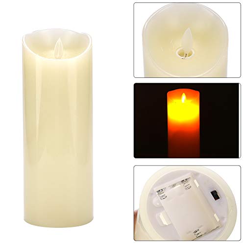 Luce notturna a LED, luce calda a forma di candela...