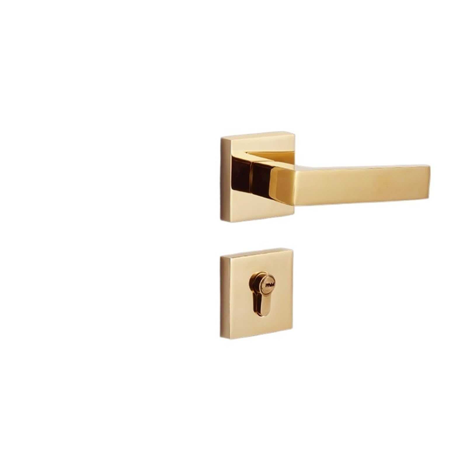 Aepqbgqj One Color Zinc Alloy Light Luxury Magnetic Silent Brass Core Pvd Split Lock Bedroom