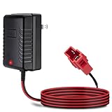 6V Kids Ride On Car Charger 6 Volt Battery Charger for BMX X6 Kid TRAX Disney GMC Dinsney Wal-Mart Moto ATV Quad Power Wheels Charger Ride-On Toys Red Square Plug