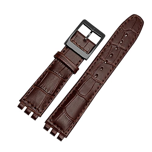 Ceinture de montre en cuir véritable 17mm 19mm haute qualité