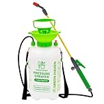 Green Haven 5 Litre Garden Pressure Sprayer – Pump Action Sprayer with Adjustable Nozzle & Carry Strap – Weed Killer, Pesticide & Fertiliser Sprayer
