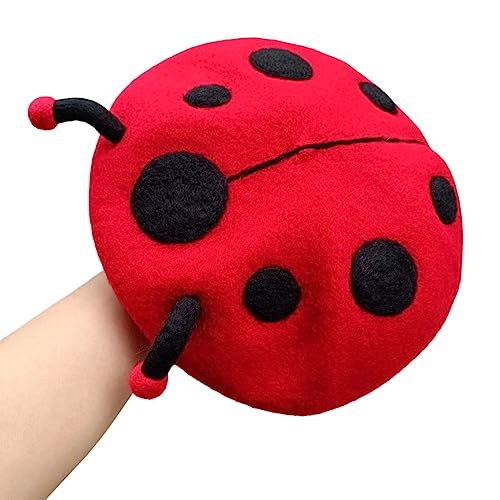 Wool Felt Beret Fun Men Women Ladybug Caps Holiday Festival Party Hat2