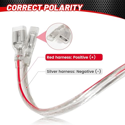 Image of RED WOLF Speaker Connector Wire Harness for 1986-2019 Honda Civic Accord Odyssey CRV Acura CL TL RL Integra MDX Vigor Legend Replace Install Aftermarket Speaker Adapter 2 PCS (Pack of 2)