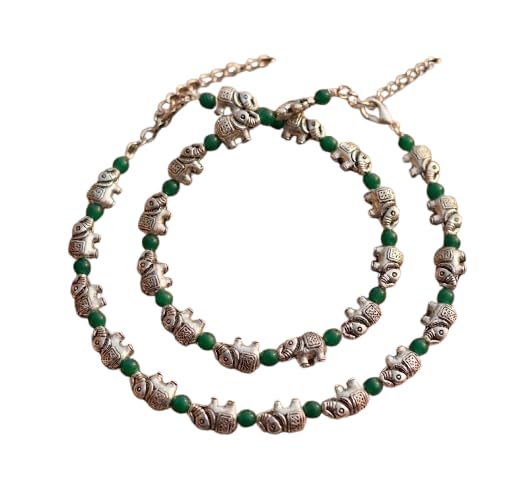Oxidised Silver Anklet for Women and Girls | Traditional Payal | Beautiful Chain Fashion Jewelry-picture-50