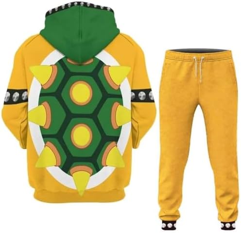 Lmetsky Anime Cosplay Costume Hoodie,Anime Hoodie Sweatshirt Anime Hoodie 3D Printed Adult Outfit Men 2Pcs image 2