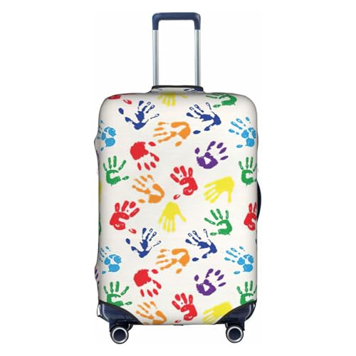 Housse de bagage élastique zippée blanche protection intégrale valise