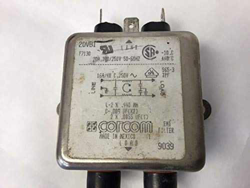 Hydra Fitness Exchange EMI Line Input Filter EC-10910 Works with Cybex Trotter 540ST 640 645 400T Treadmill