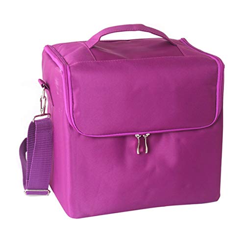 Preisvergleich Produktbild Kosmetiktasche Kosmetiktasche Stofftasche mit großer Kapazität Einfache Aufbewahrung Kosmetiktasche Tragbar und Schön - Lila