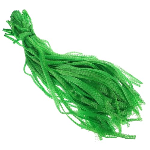 SMASOLO 100 Piezas Malla de Nylon Reforzado para Frutas Verduras y Mariscos Contenedor Ligero y Resistente Bolsas Ecológicas para Compras y Almacenaje Verde
