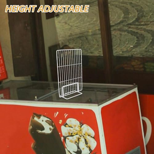 Estante de malla resistente de hierro blanco para refrigeración profesional 4