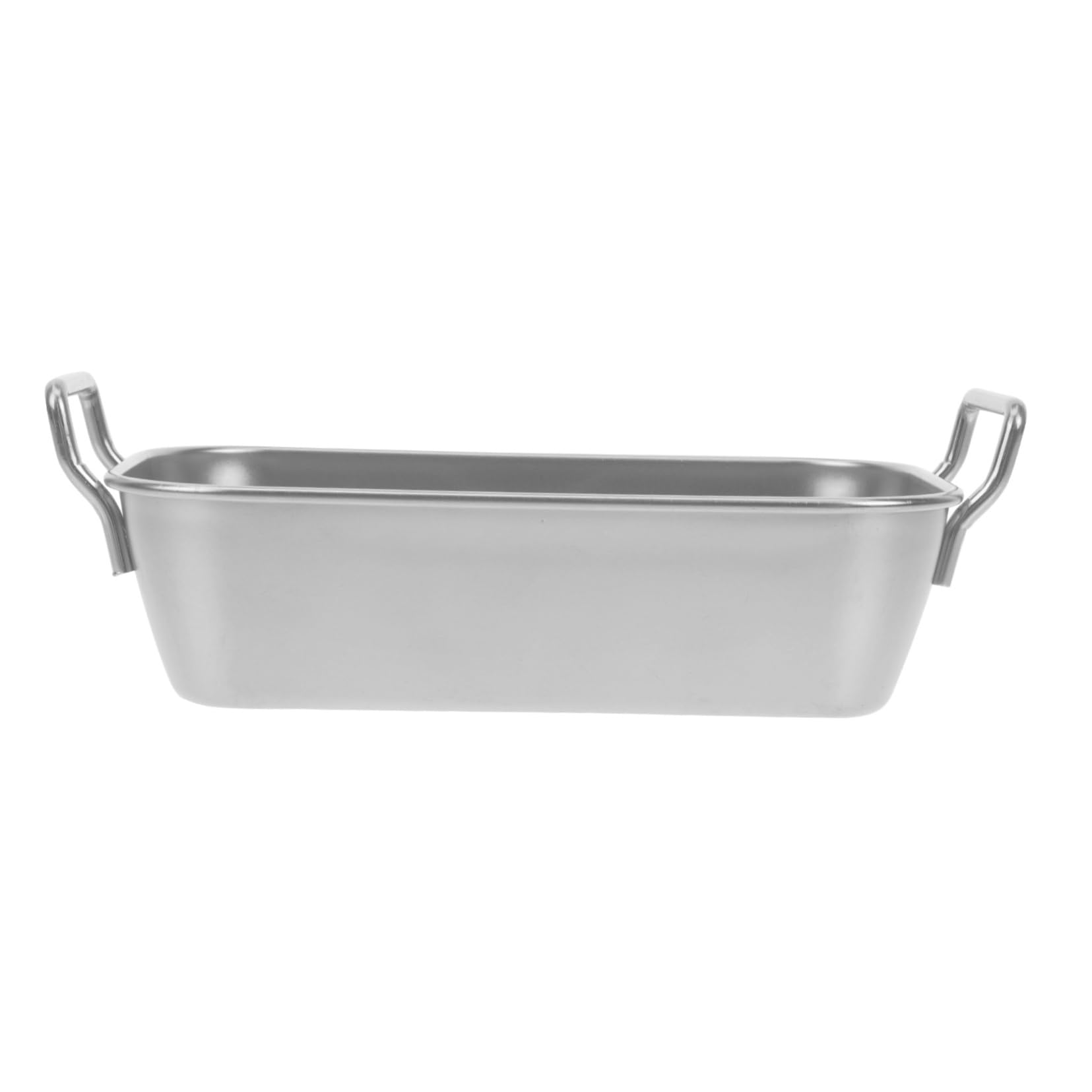 Mikinona Stainless Steel Snack Holder Thickened Fried Food Plate for French Fries Chicken and Appetizers and Easy to Clean for Parties and Family Gatherings