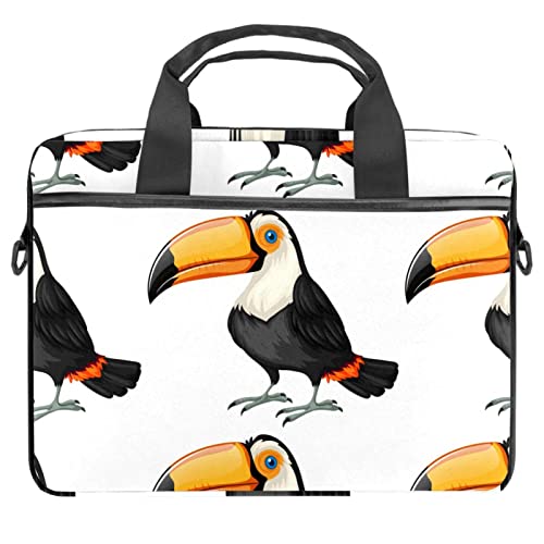 Sacoche PC 13.3 14.5 pouces fine blanc oiseau contre les chocs de transport
