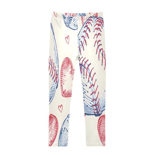 Toddler Girls Leggings Printed Yoga Pants Leggings Tennis and Love for Kids