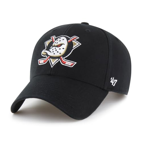 Anaheim Ducks MVP Legend Black Structured Hat Cap Adult Men's Adjustable