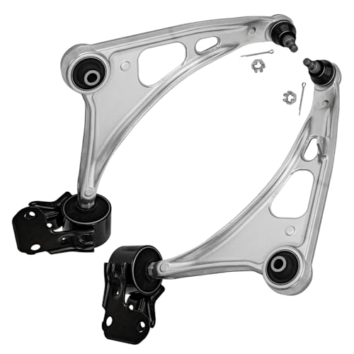 Image of Detroit Axle - Front Control Arms Tie Rods for Acura MDX Honda Passport Pilot Ridgeline 2 Lower Control Arms with Ball Joints Assembly 2 Outer Tie Rods 2019 2020 2021 Replacement