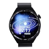 RASTKY Reloj Deportivo Lleno del Tacto del Perseguidor de la Aptitud de Smartwatch de la Exhibición Redonda del LCD 1.55in para el Recordatorio del Mensaje