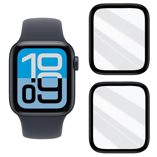 【2枚セット】 対応 Apple Watch series SE / 6 / 5 / 4 / 3 / 2 40mm フィルム Watch series SE / 6 / 5 / 4 / 3 / 2 40mm 保護フィルム 画面保護シート 液晶シール カバー 液晶保護 ソフト 【 PET複合材 炭素繊維 3Dカバー 耐衝撃 超薄 気泡ゼロ 高感度 撥油性 指紋防止 超耐久 】JCJC-APP40MM