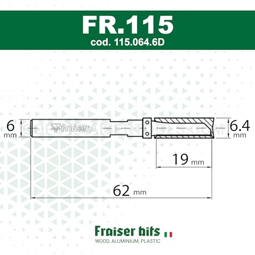 Fraise à copier pour bois de précision ø 6.4mm queue 6mm défonceuse affleureuse - 2