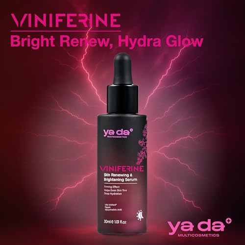 ya da multicosmetics Yada Cosmetics Viniferine Bundle: Serum (1.01 fl oz) + Cream (1.69 fl oz) - Dark Spot Corrector & Anti-Aging Set with Niacinamide, Vitis Vinifera, Tranexamic Acid. Brightening & Vegan Face Care