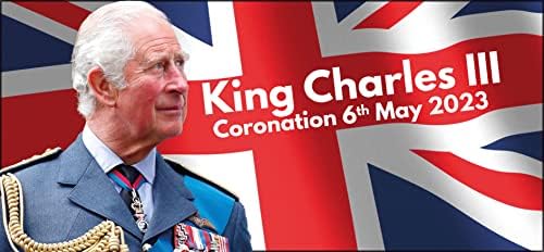 King Charles III Coronation Banner Decorations GB Union Jack (pack of 2)