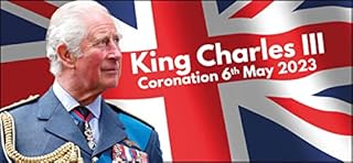King Charles III Coronation Banner Decorations GB Union Jack (pack of 2)