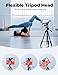 Lusweimi 72-Inch Tripod for ipad iPhone, Camera Tripod for Phone with 2 in 1 Phone Holder for Cell Phone/Tablet/Webcam/Gopro with Carry Bag and Wireless Remote for Photography/Video