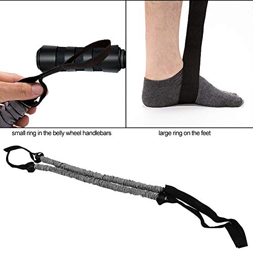 Corda de Roda Abdominal, 2 pcs Corda de Tração Auxiliar da Roda Abdominal Roda de Rolo Roda Barriga