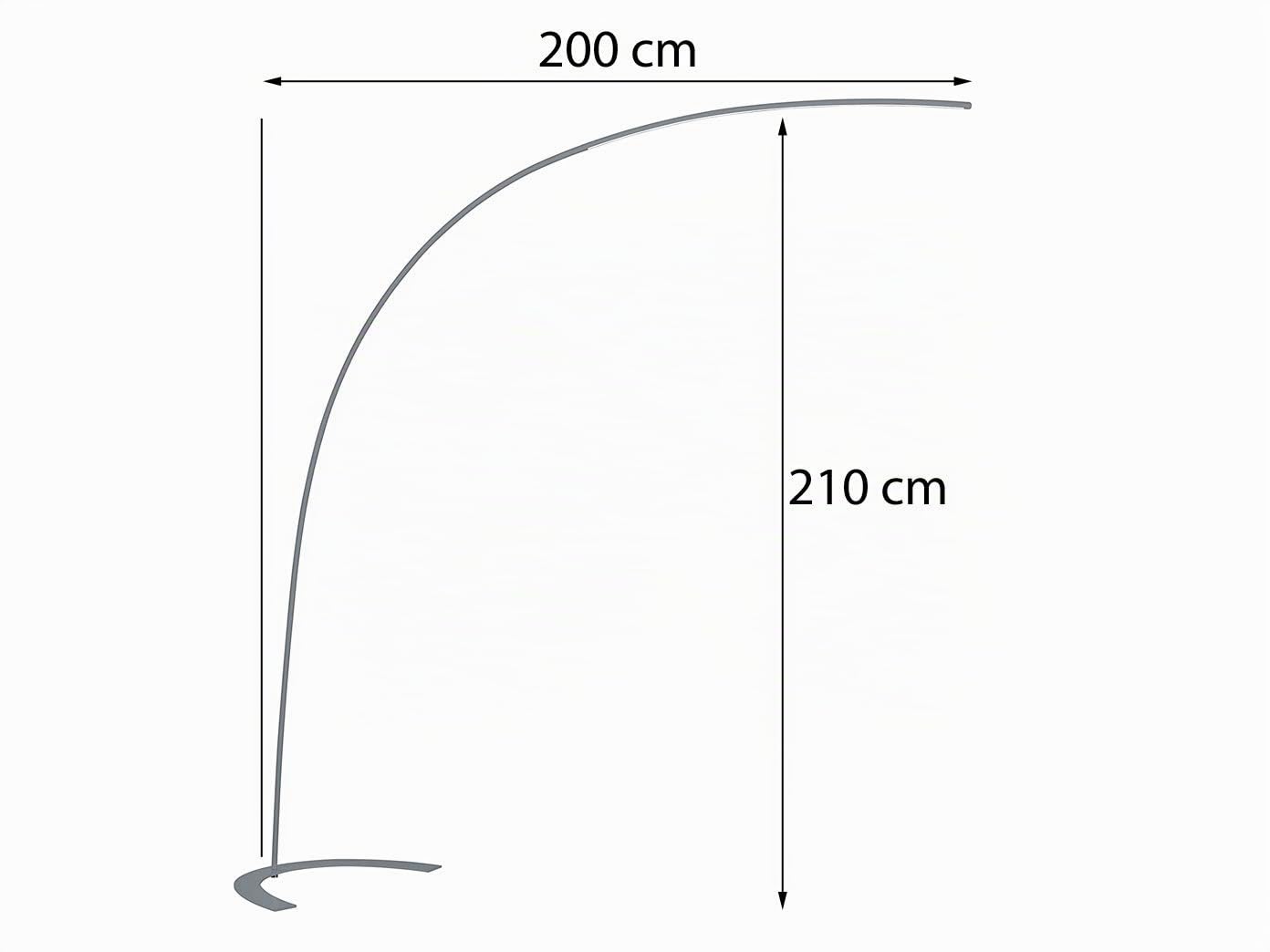 Trio 427511802 Lampada LED a Piantana ad Arco, 18.0 Watt, 1800 Lumen, metallo