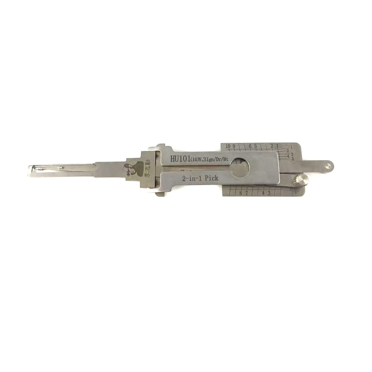 QiDAi HU101(10) Lock Pick for Auto,HU101(10) 2-in-1 Decoder and Pick Kit for Car Ignition Lock and Door Lock