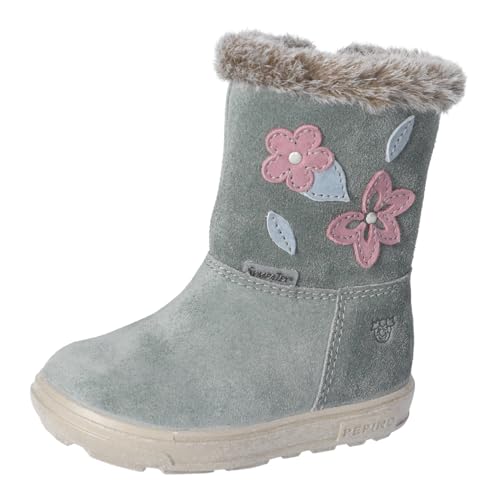 RICOSTA Mädchen Winterstiefel UMI, Kinder Lauflernschuhe, Weite: Mittel, lose Einlage, Sympatex, uebergangsschuhe, Winterboots, Salbei (570), 25 EU