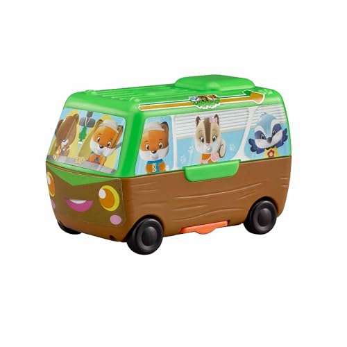 Klorofil – Le Camping-Car des Klorofil « Pocket » – Jouet Éducatif Enfant 18 Mois+ – Véhicule Pop-Up Interactif avec Cuisine Et Chambre – Figurine...