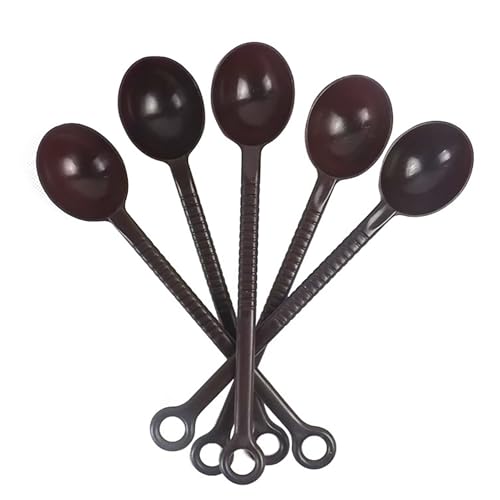 5PCS 10 Gram Measuring Spoon Coffee Bean Scoop Sugar Milk Powder Spoon Honey Teaspoons Bubble Tea Spoon Plastic Scooper for Powder