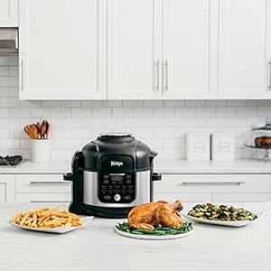   Ninja-OS301FD305CO-Foodi-10-in-1-Pressure-Cooker-and-Air-Fryer-with-Nesting-Broil-Rack-65-Quart-Capacity-and-a-Stainless-Finish-Renewed