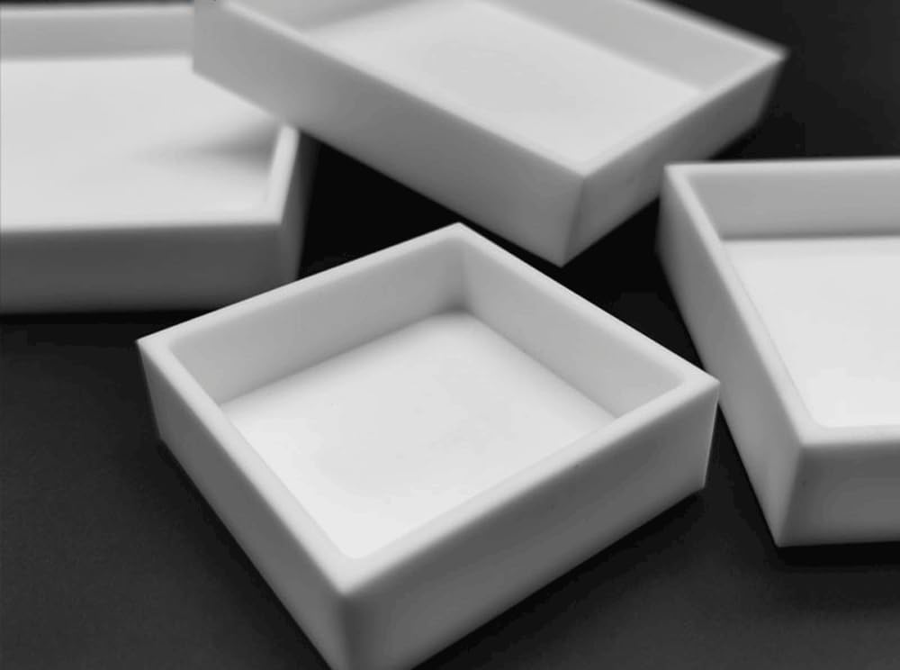 15mm Depth PTFE Square Tray - High-Temperature, Acid & Resistant PEFT Container for Sample Handling, 1PCS(60mmx60mm)