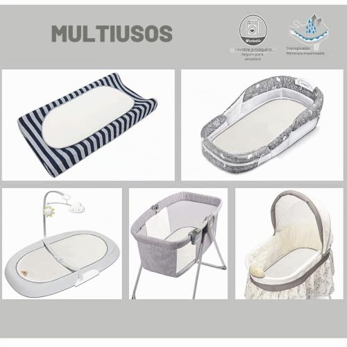 Miniatura 5 de Ruspela Cambiador De Forro De Rayón De Bambú Más Suave, Impermeable, Lavable, Funda De Cambiador, Reutilizable, 6 Piezas Para Bebé 30 X 60cm