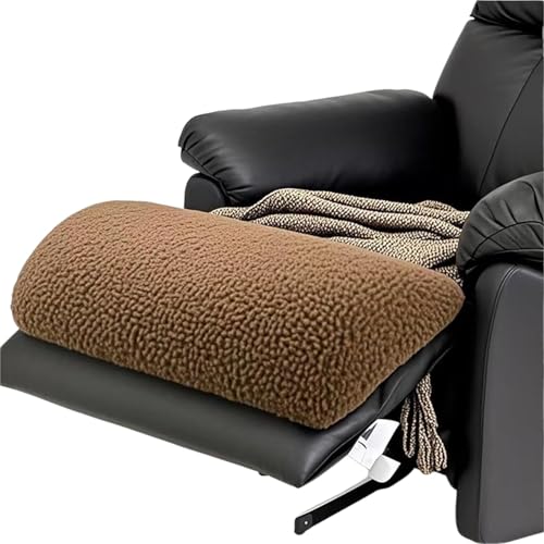 QYVHGJUAB Almohada reclinable for pies de Espuma, cojín Reforzado Alta resiliencia for Dormir o Descansar, Antideslizante for sillón sofá(Brown)