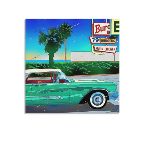 ��؉p�l �C���X�g���[�^�[ �A�[�g�|�X�^�[ �z�[������ �p�l�� �ǃA�[�g ����Ǌ|�� �G�� �ŉ� �|�p��i �C���e���A28x28inch(70x70cm)