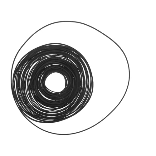 YINETTECH 50 st inspelare gummibälte 35–190 mm blandade fyrkantiga kassettbandsmaskinsbälte, reparation, blandade bälten, för inspelare, Walkman Repeater, DVD-enhet