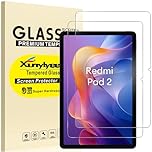 XunyLyee 2 Pack Screen Protector for Xiaomi Redmi Pad 2 11 Inch Android 15 Tablet Tempered Glass Film Easy Installation Bubble Free [249.8 * 161mm/ 9.83 * 6.34 inch]