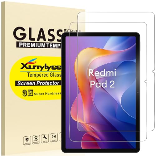 XunyLyee 2 Piezas, Protector Pantalla para Xiaomi Redmi Pad 2 2025 (11 Pulgadas) Cristal Templado Film