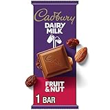CADBURY DAIRY MILK Fruit & Nut Milk Chocolate Candy Bar, 3.5 oz