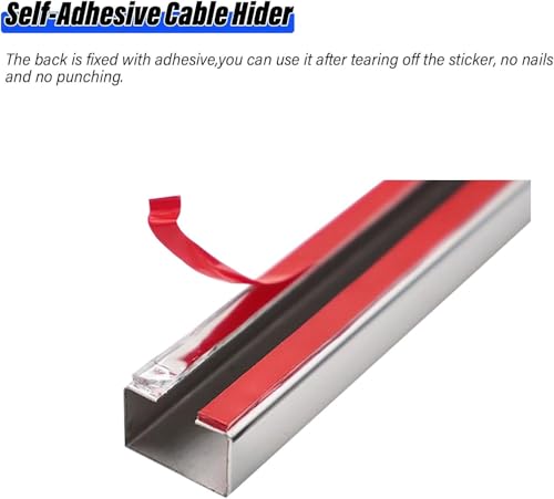 Ocultador de cables autoadhesivo para el salón y televisión 6
